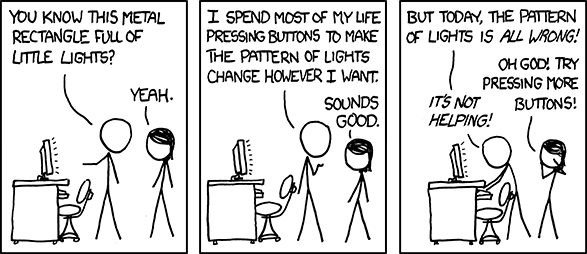 Is this not all of our lives? Comic by xkcd.com.